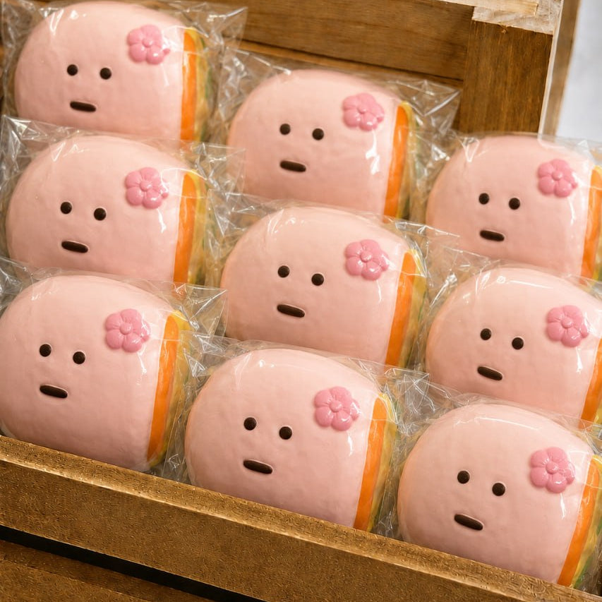 Dudo Pink Pancake Roll Squishy