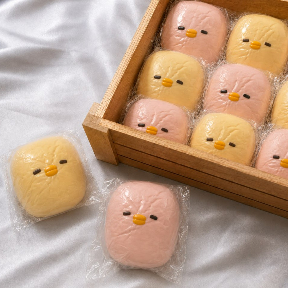 Kira Rounded Square Duck Marshmallow Squishy