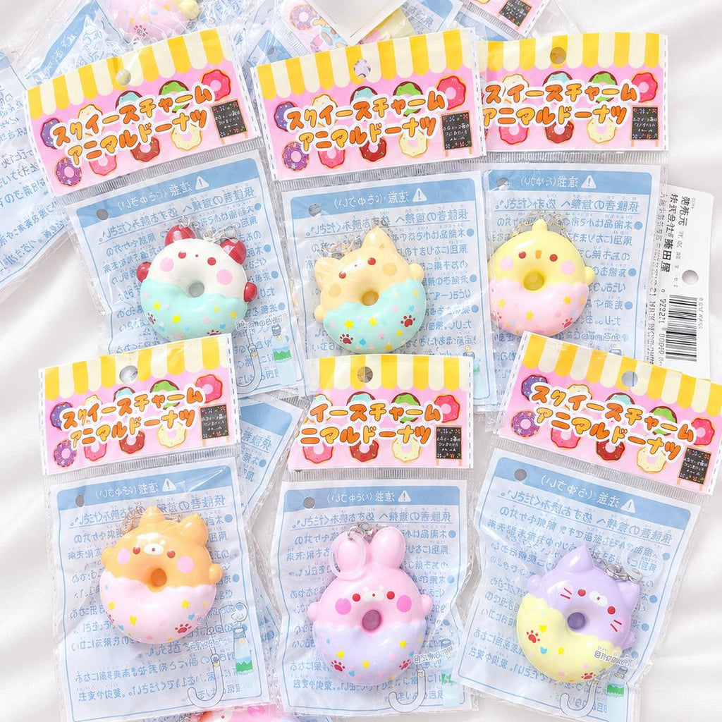 Japanese Animal Donut Charm Squishy