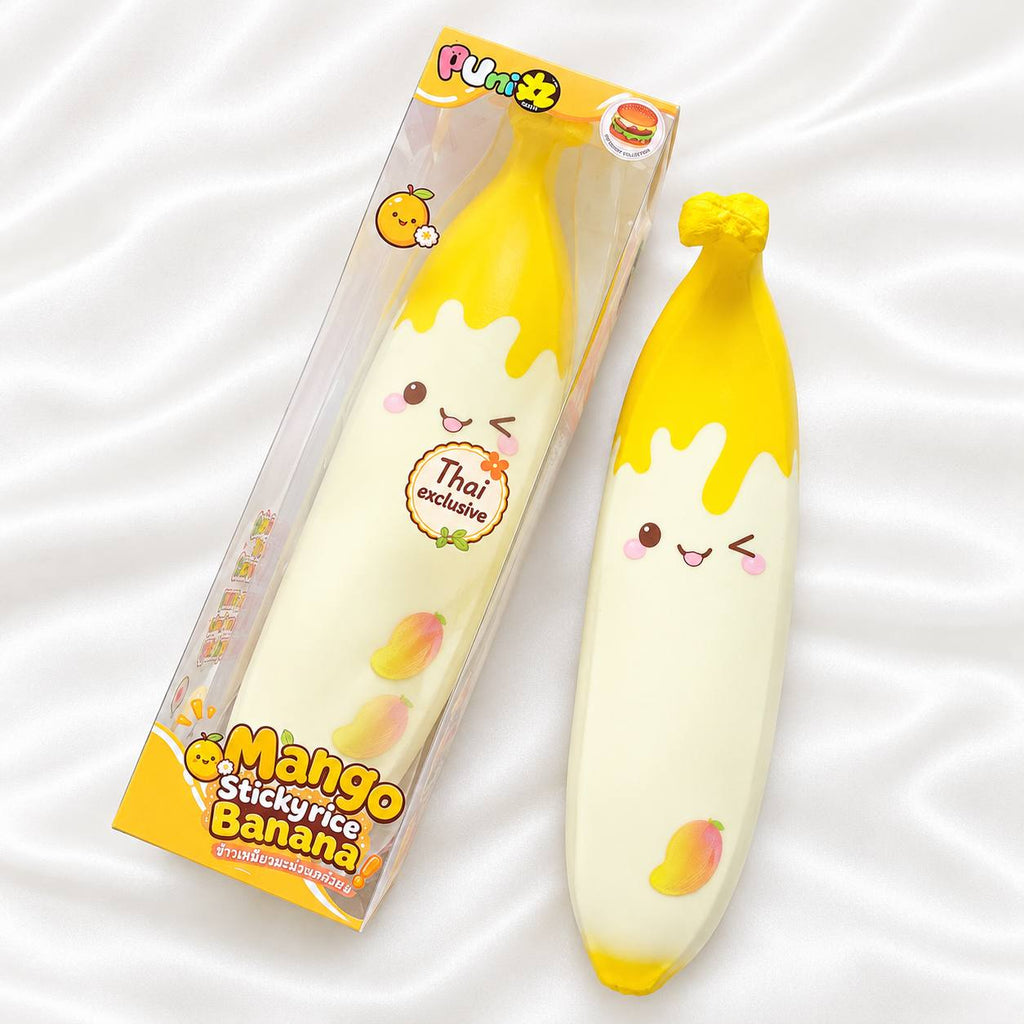Puni Maru Super Jumbo Banana Squishy (Mango Sticky Rice)