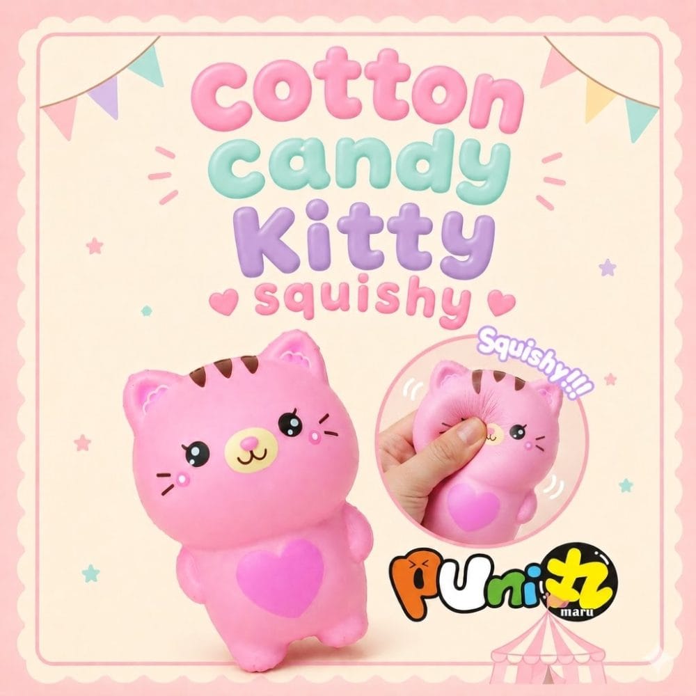 Puni Maru Cotton Candy Kitty Squishy